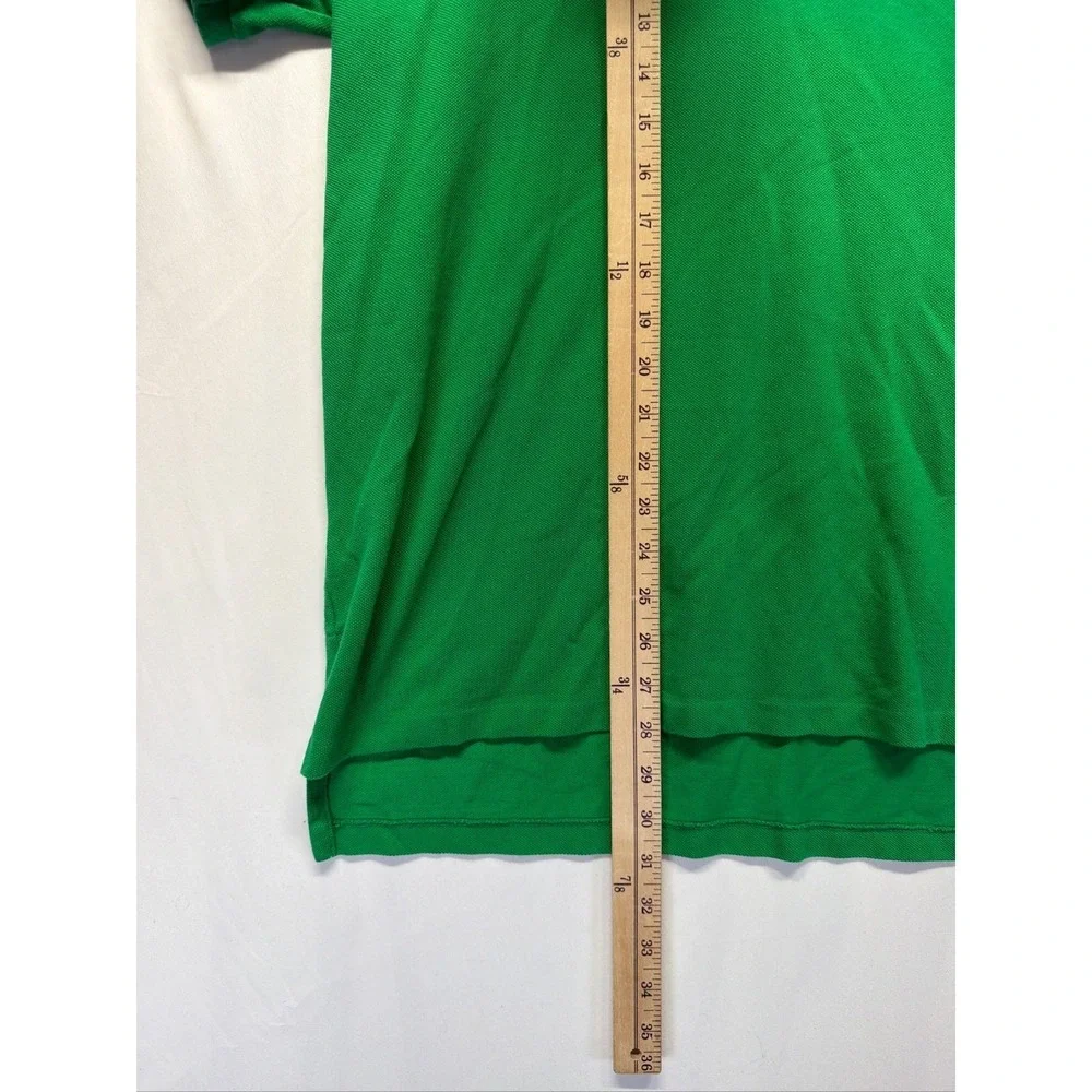 Polo Ralph Lauren Polo Shirt Mens XL Green Custom‎ Fit Cotton Pony Golf Tennis